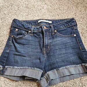 Celebrity Pink Dark Blue Jean Shorts